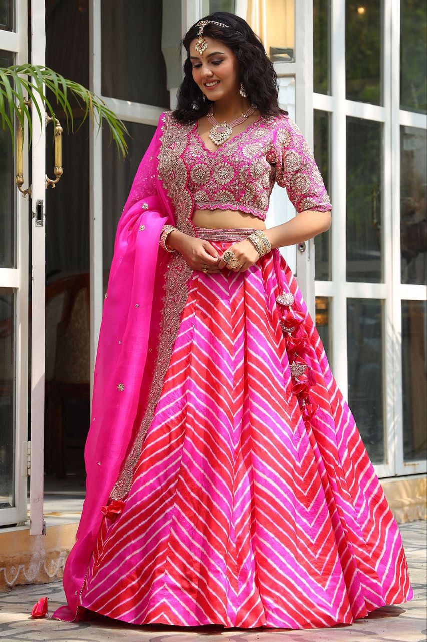 Pink Eleganza Lehenga set