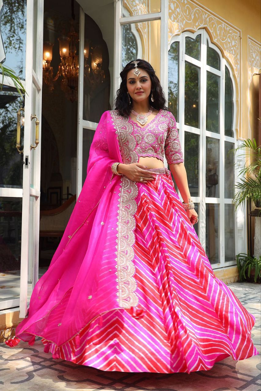 Pink Eleganza Lehenga set