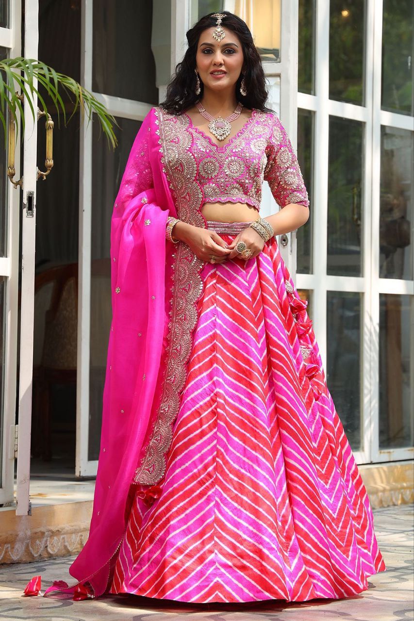 Pink Eleganza Lehenga set