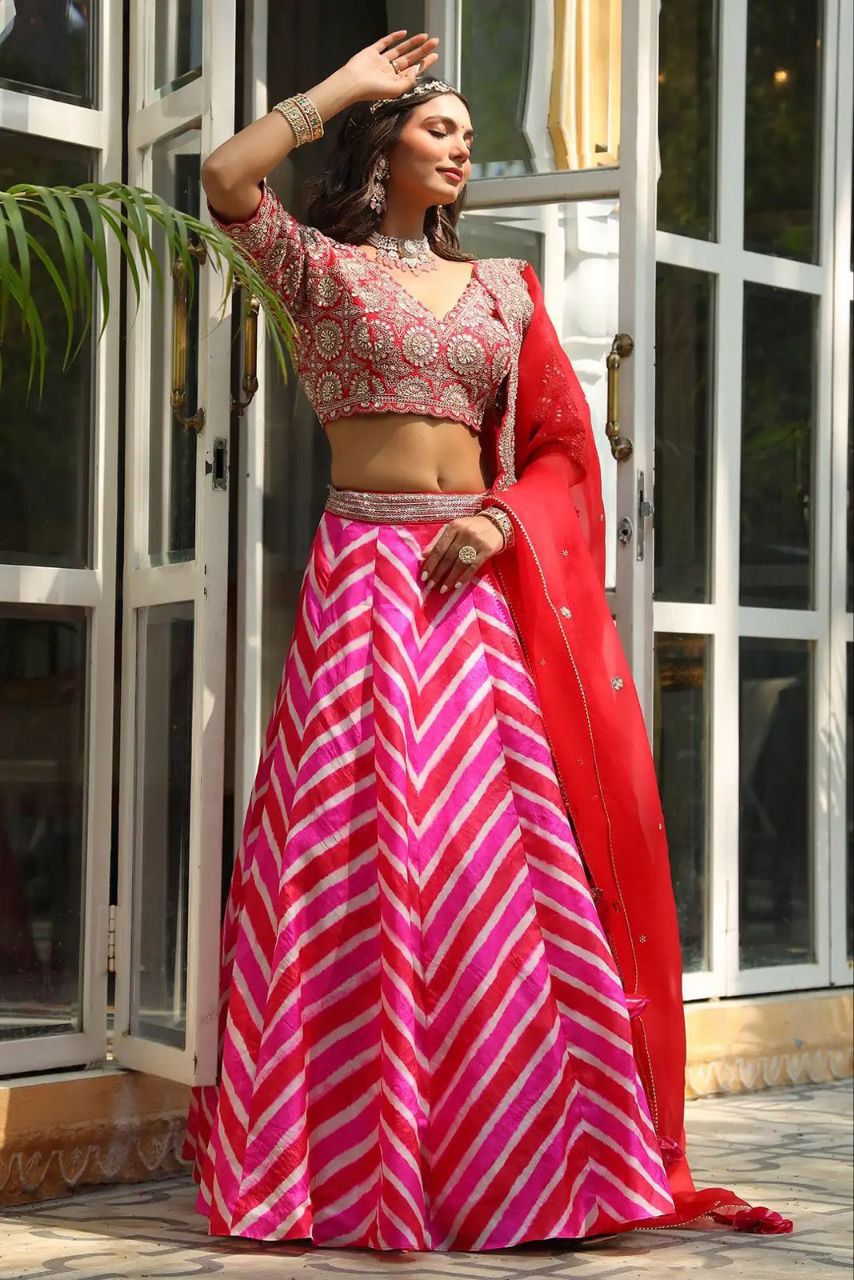 Pink Eleganza Lehenga set