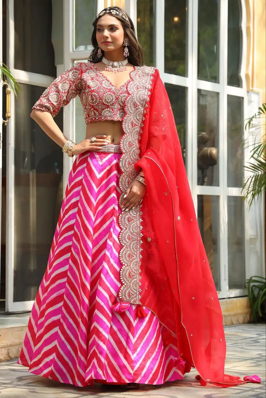 Pink Eleganza Lehenga set