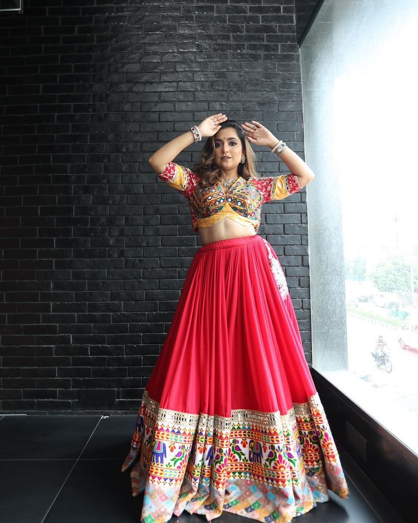 Heritage Folk Art Lehenga