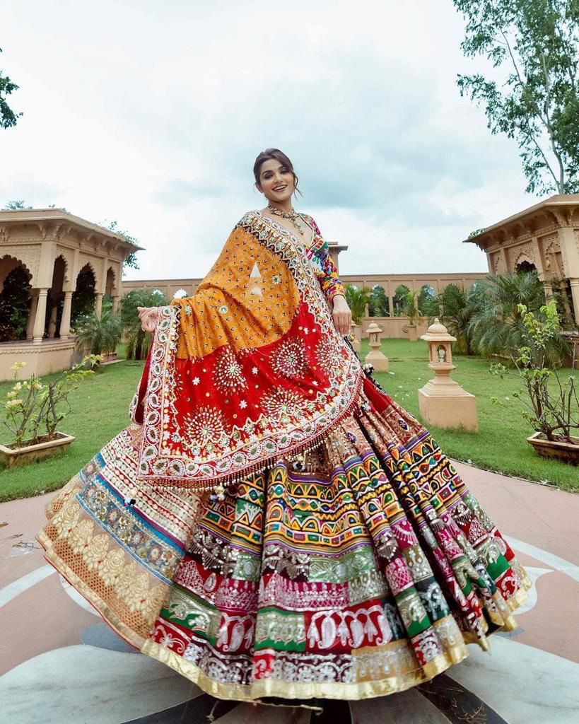 Heirloom Multicolored Navratri Lehenga Choli