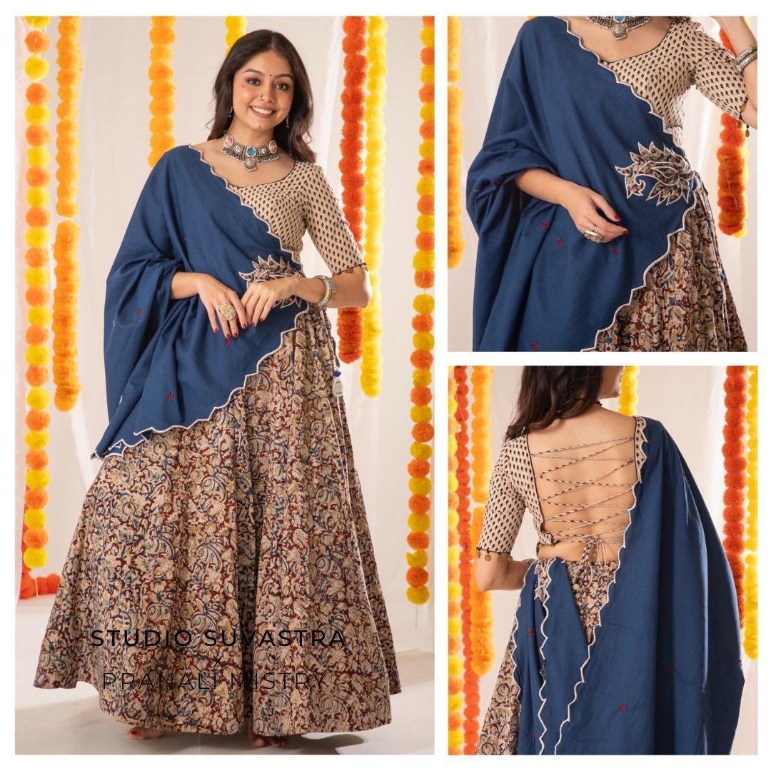 Mohini Blue Garba Lehenga Choli