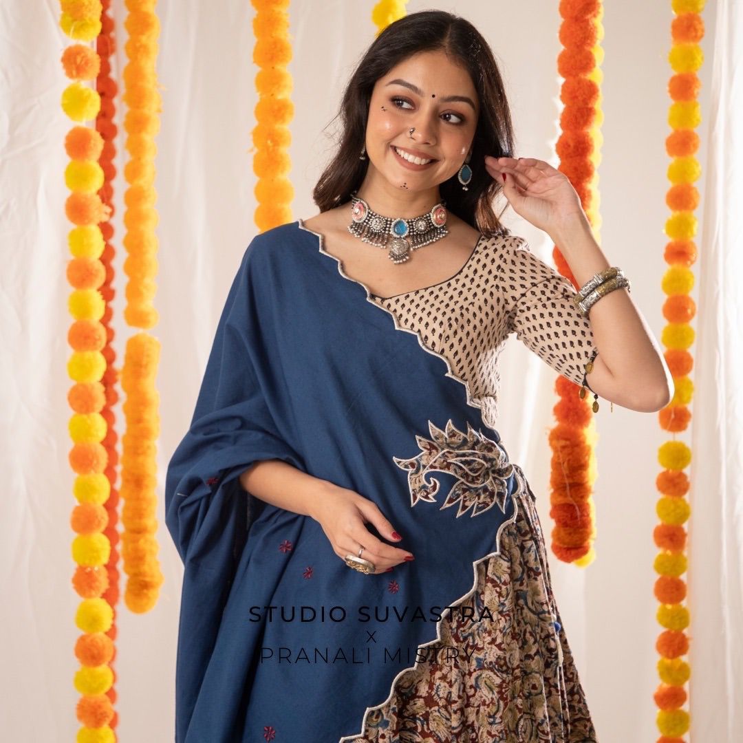 Mohini Blue Garba Lehenga Choli