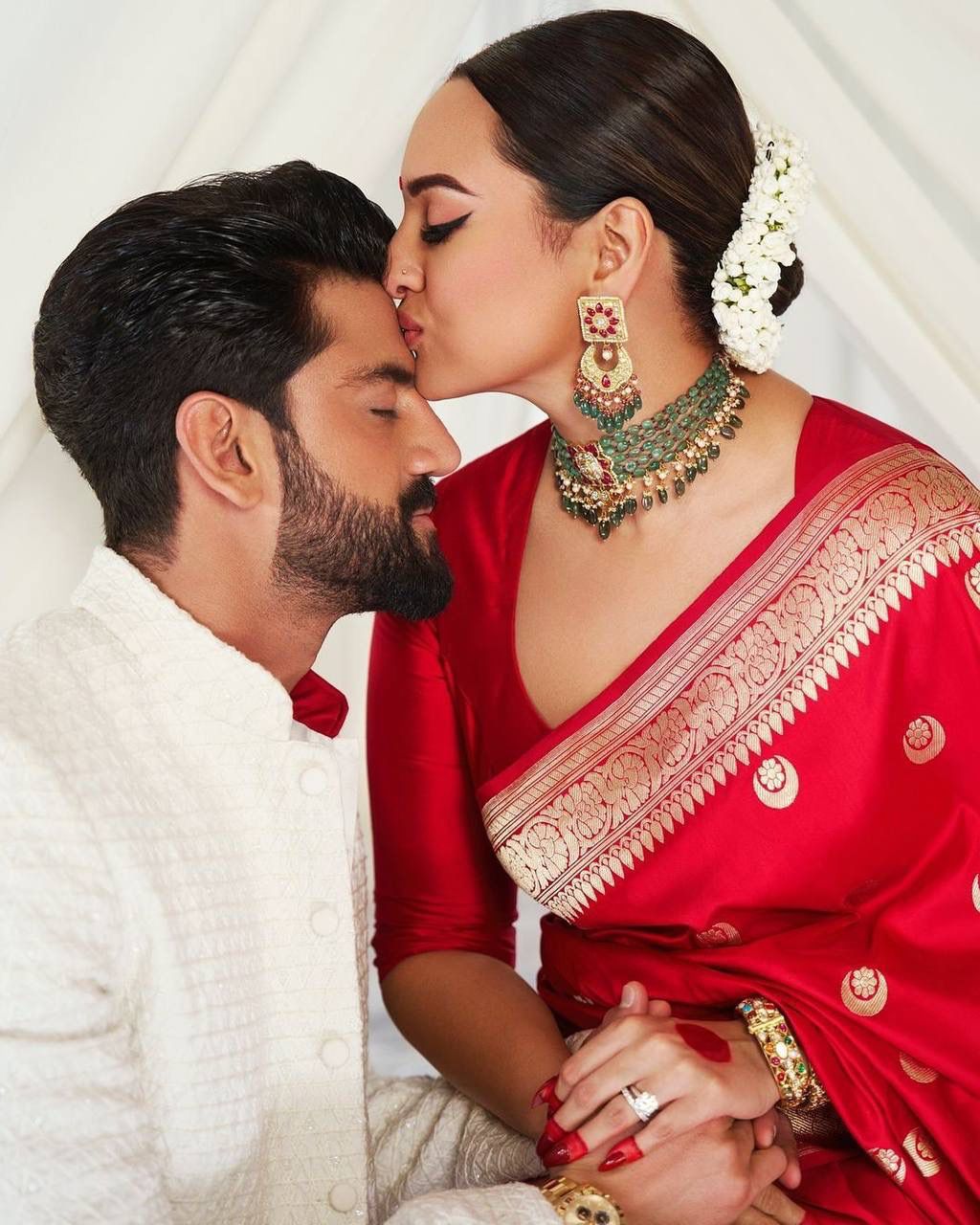 Red Enchanting Banarasi Saree