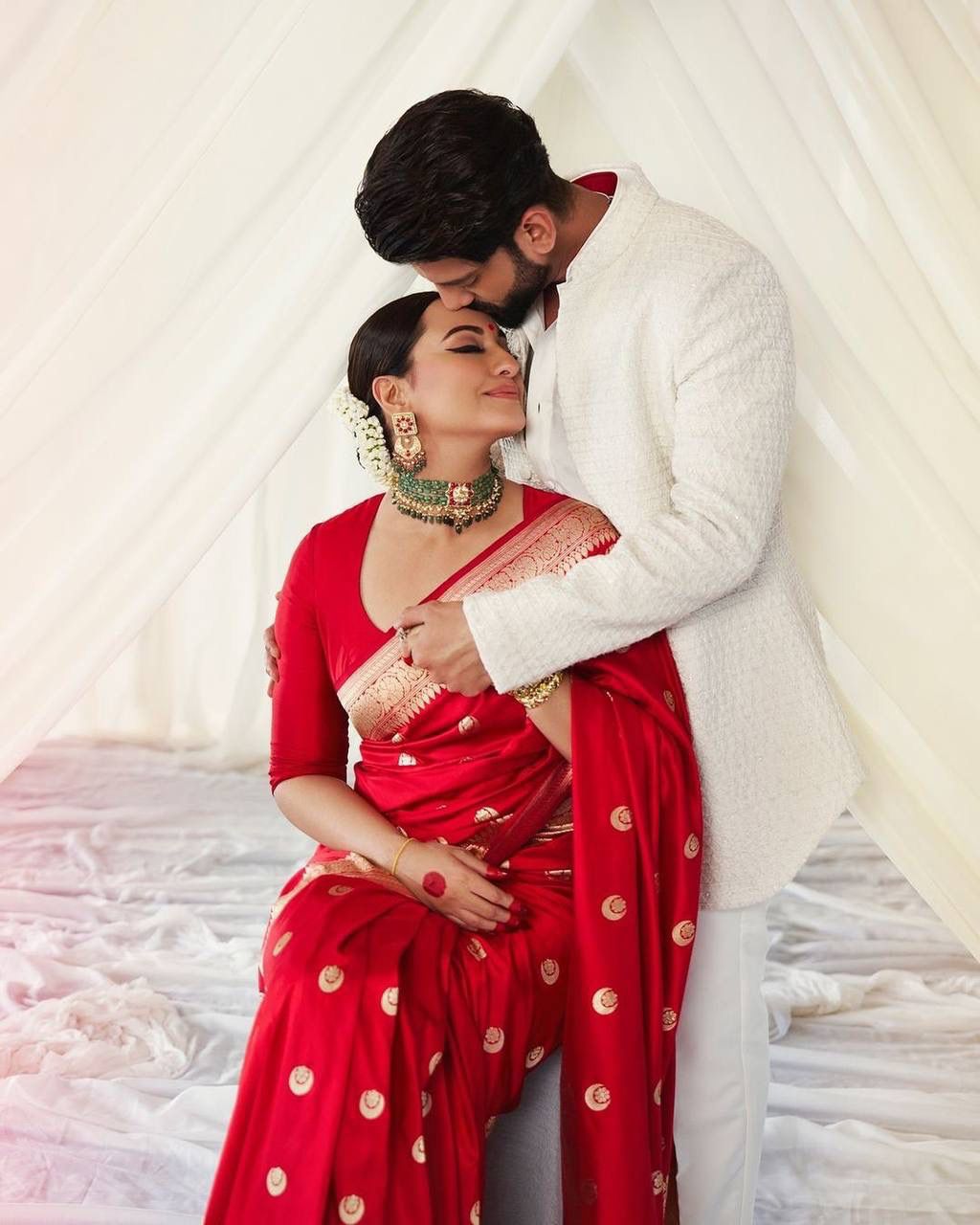 Red Enchanting Banarasi Saree