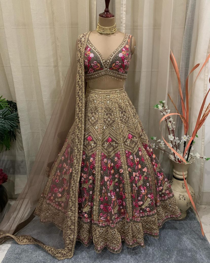 Luxe Floral Tapestry Lehenga