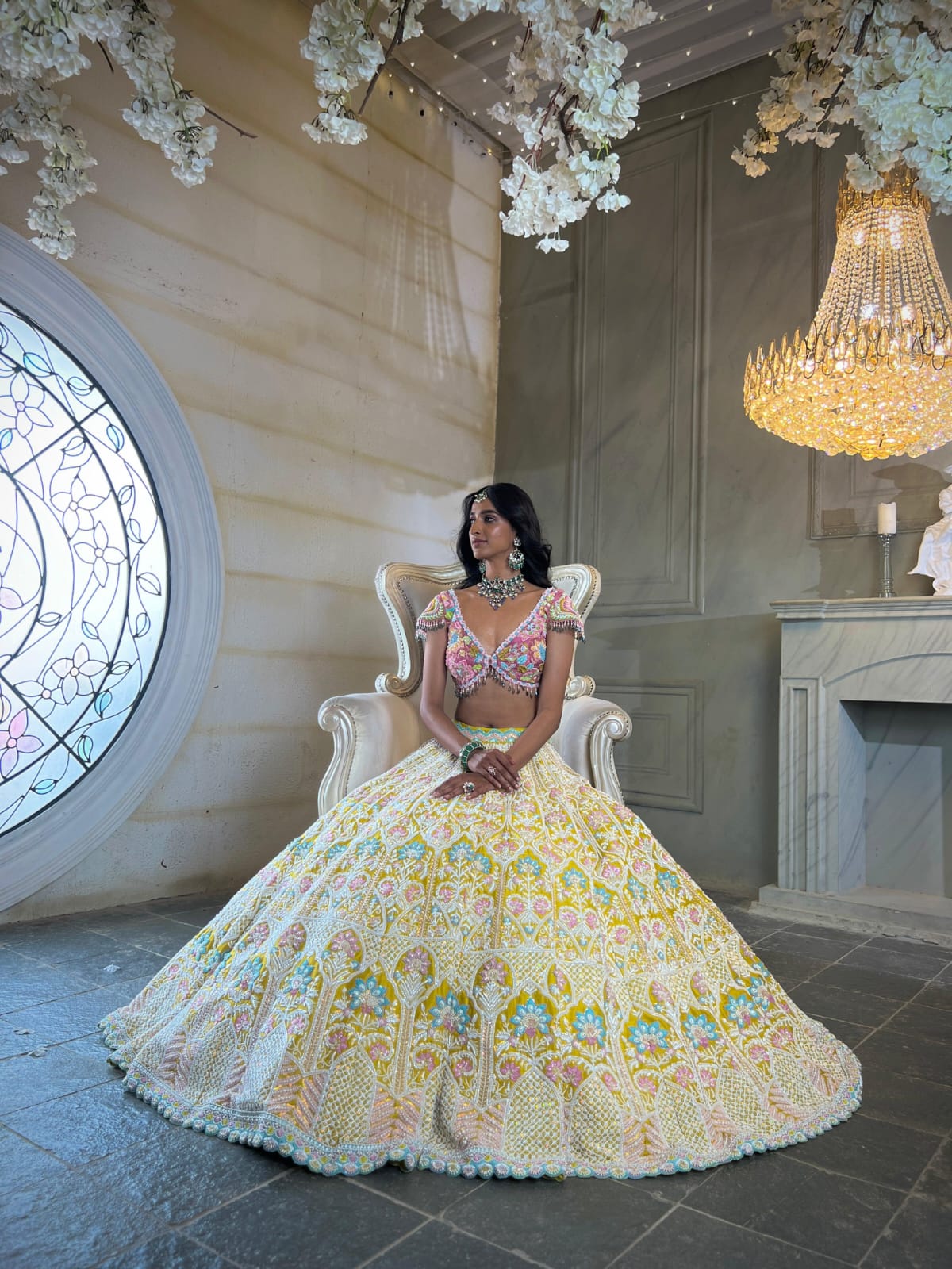 Sunshine Blooms Yellow Lehenga Set