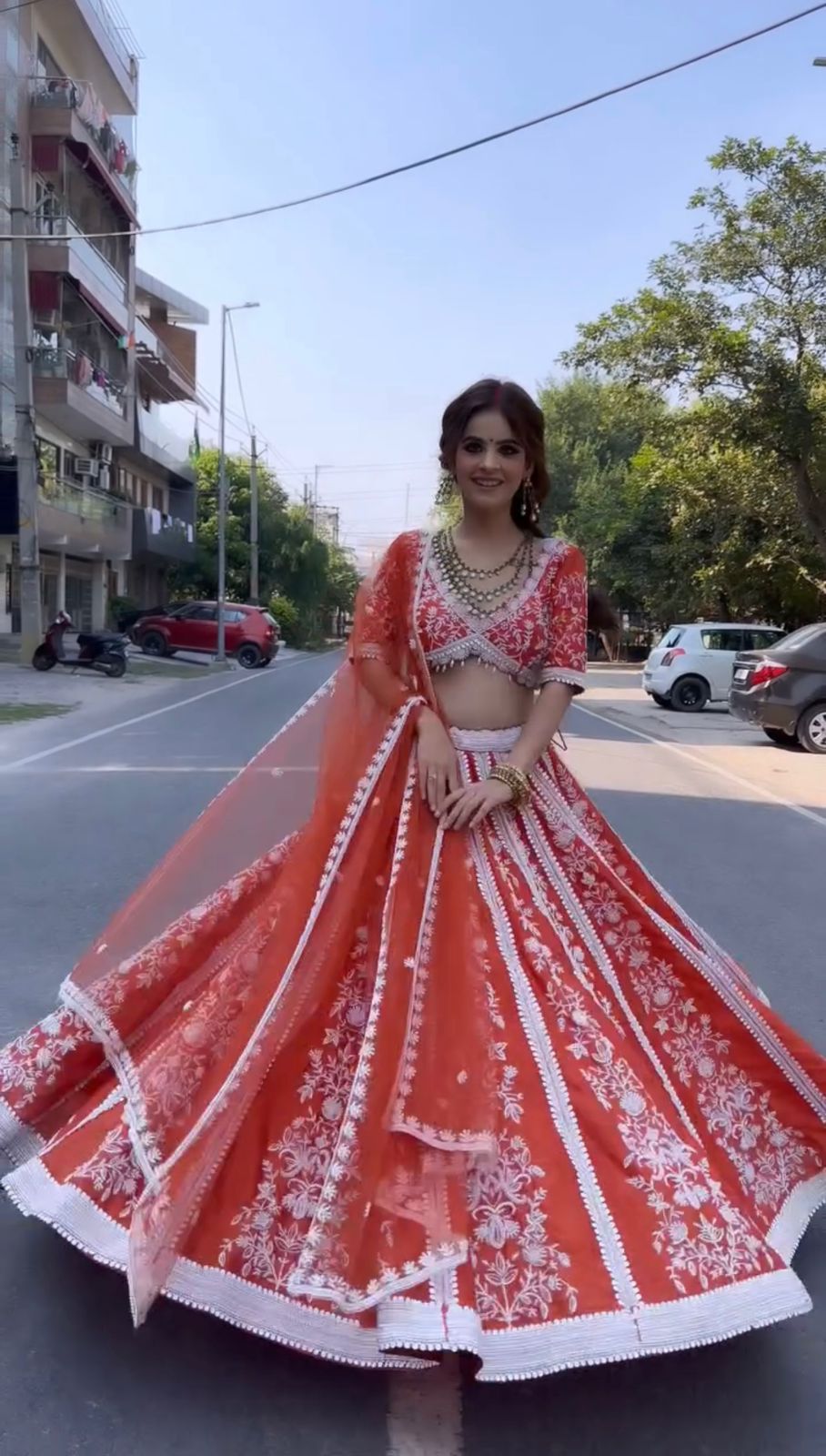 Sunset Blossom Lehenga Choli