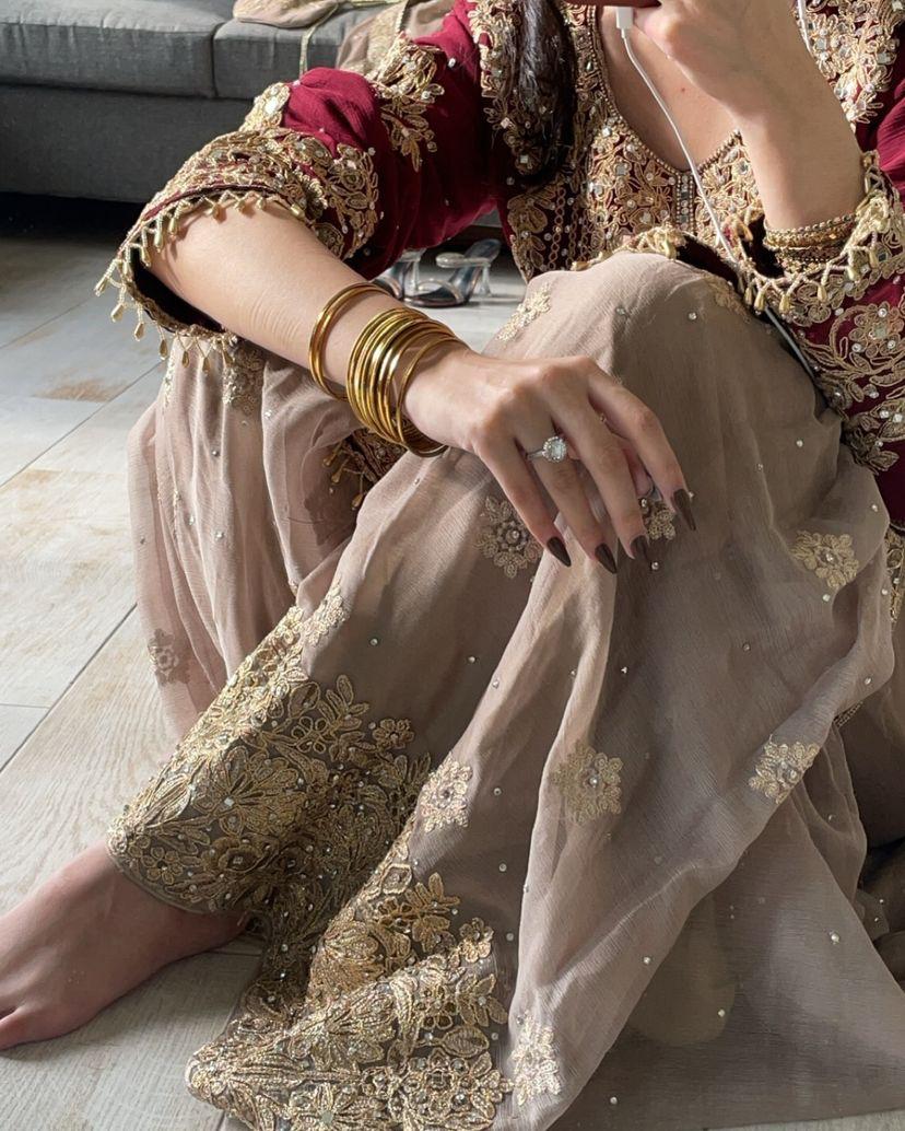 Velour Vision Gharara Set