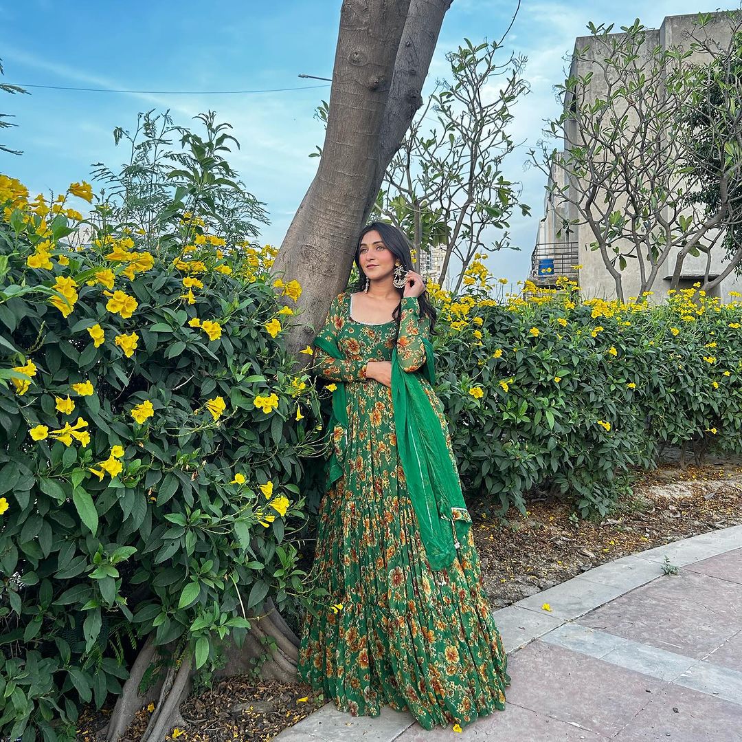 Imperial Bloom Anarkali Gown