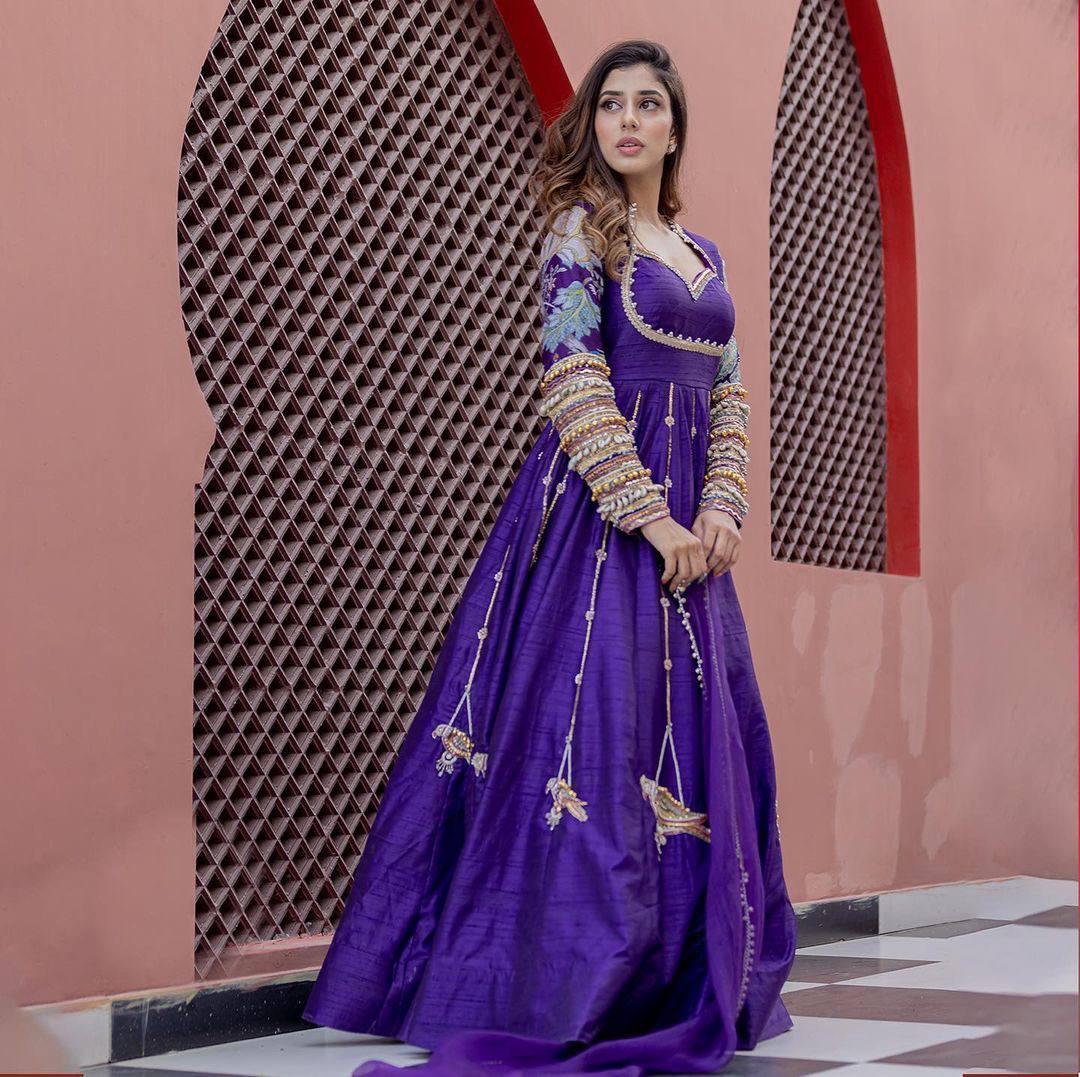 Zahira Elegance Gown With Dupatta