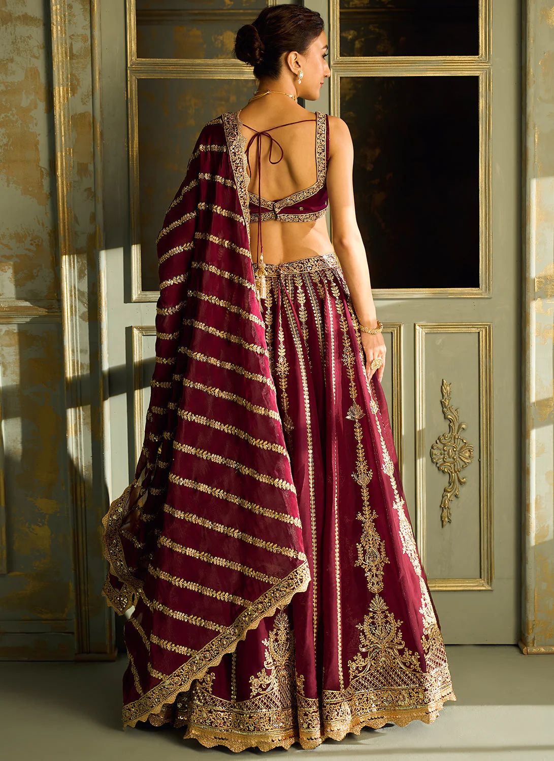 Crimson Empress Lehenga Set