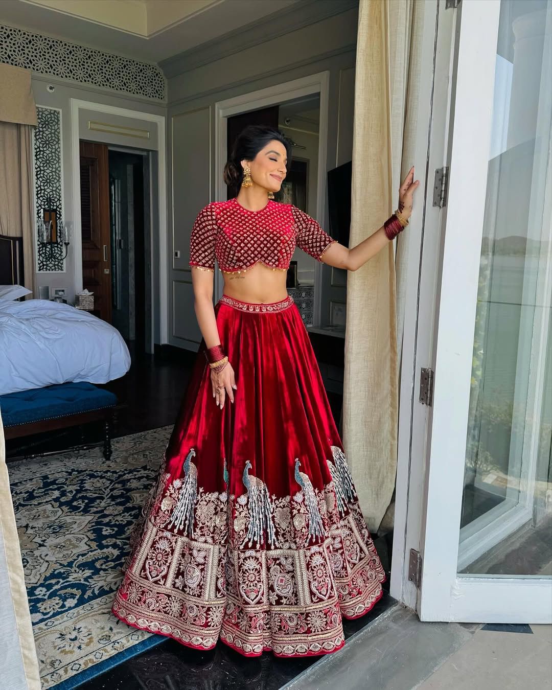 Imperial Velvet Lehenga Set