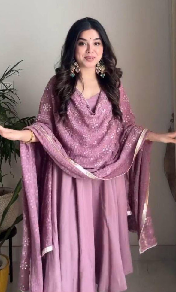 Ruhani Anarkali Gown with Dupatta