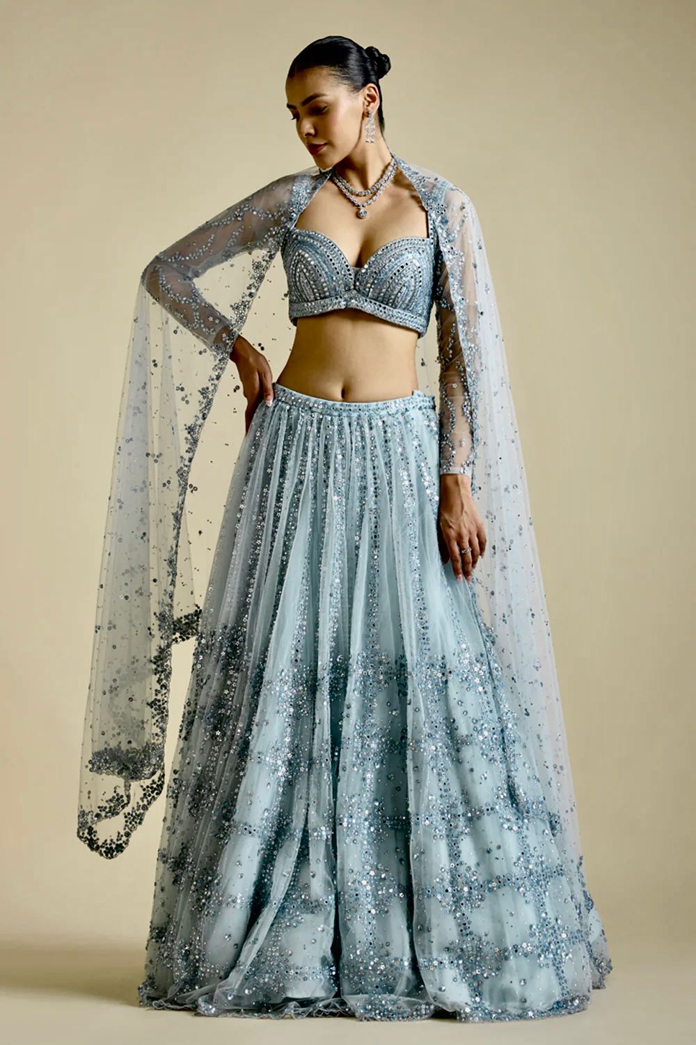 Sapphire Twirl Lehenga Set