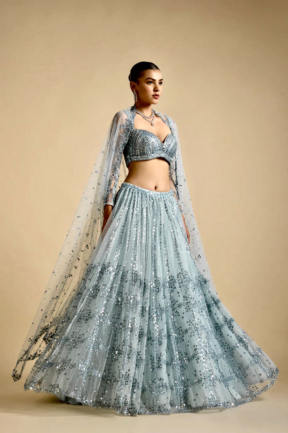 Sapphire Twirl Lehenga Set