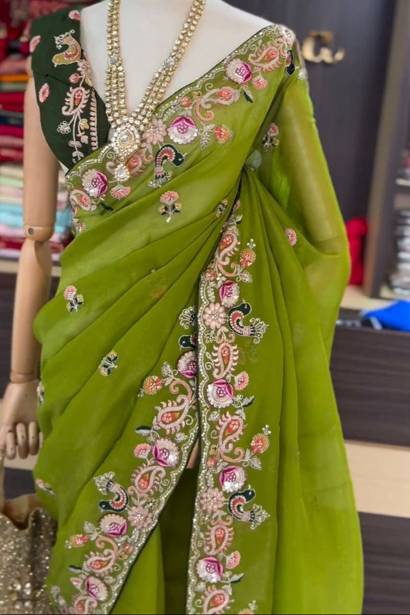 Glimmering Bliss Jimmy Saree