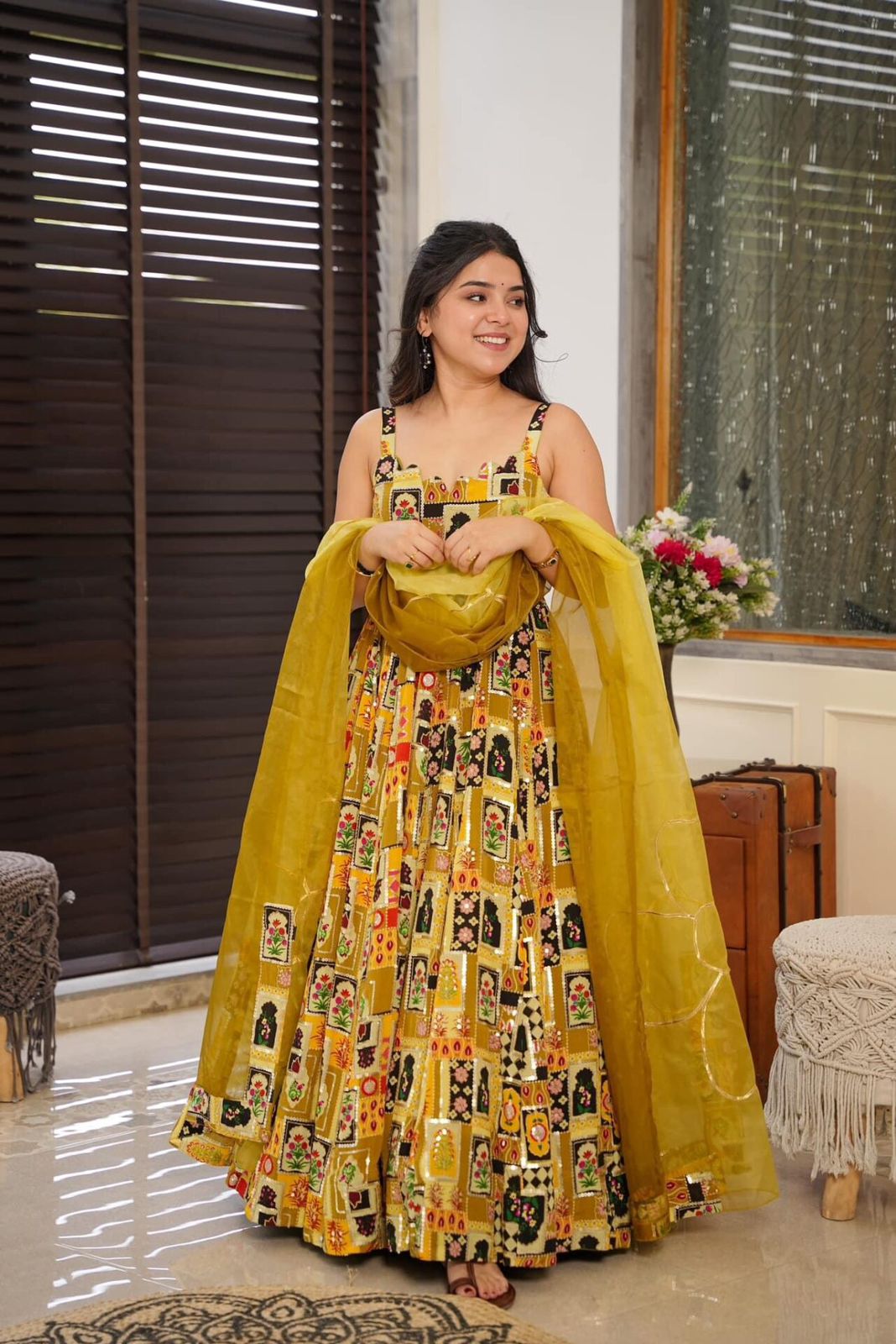 Elysian Silk Anarkali Gown