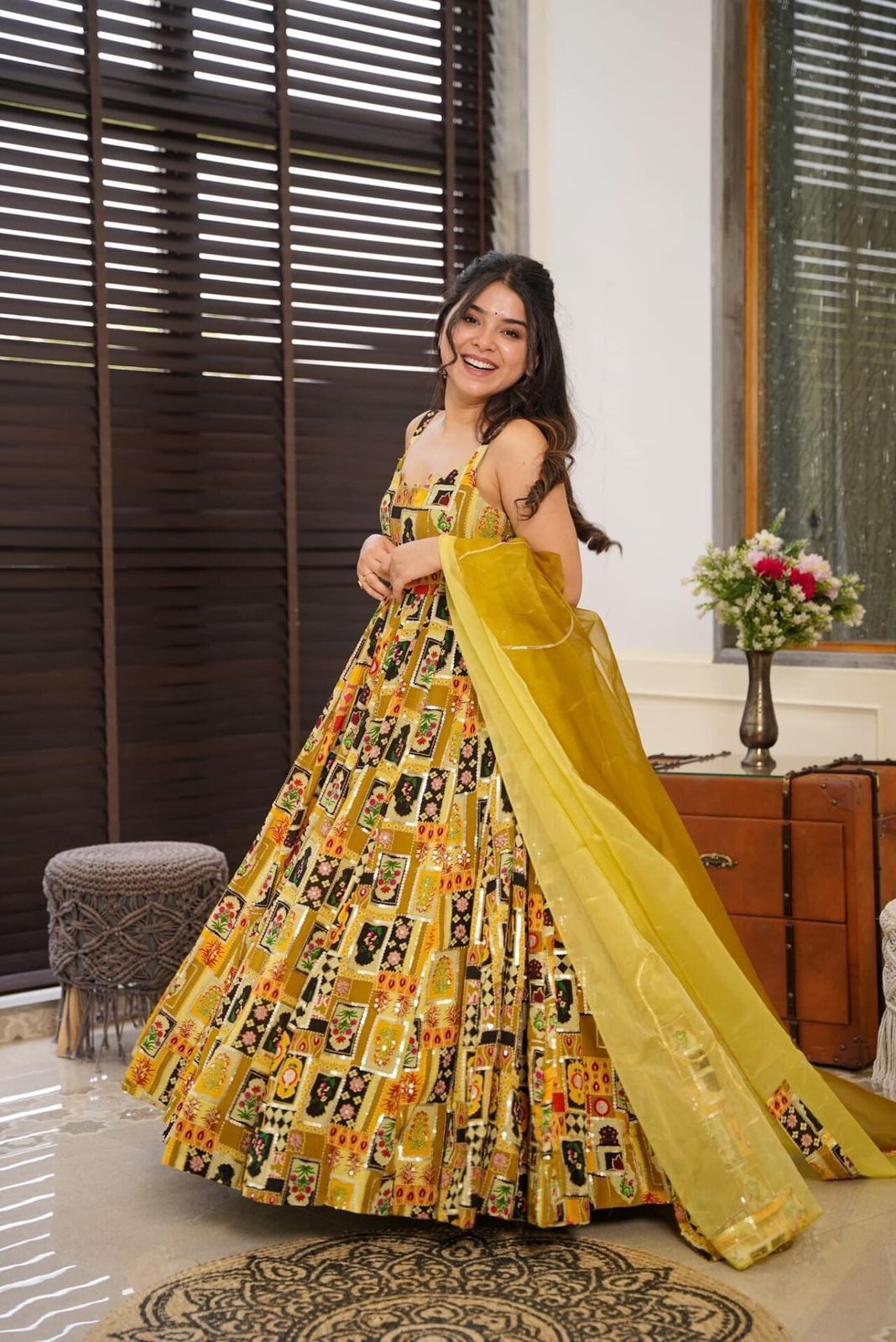 Elysian Silk Anarkali Gown