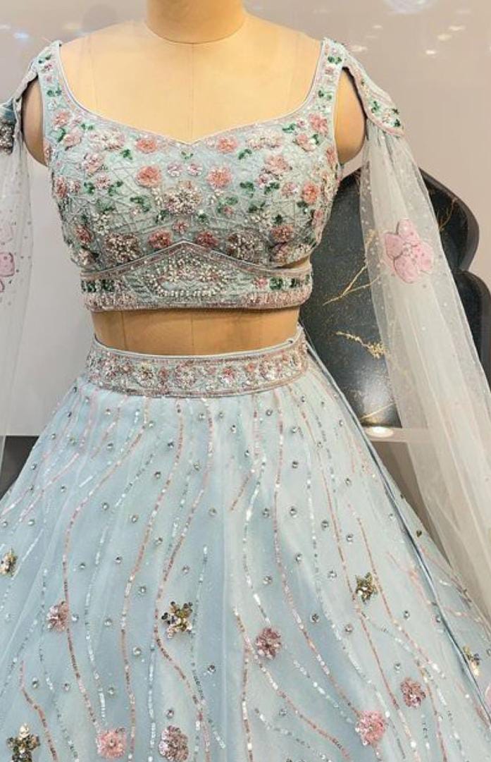 Ivory Blossom Lehenga Choli