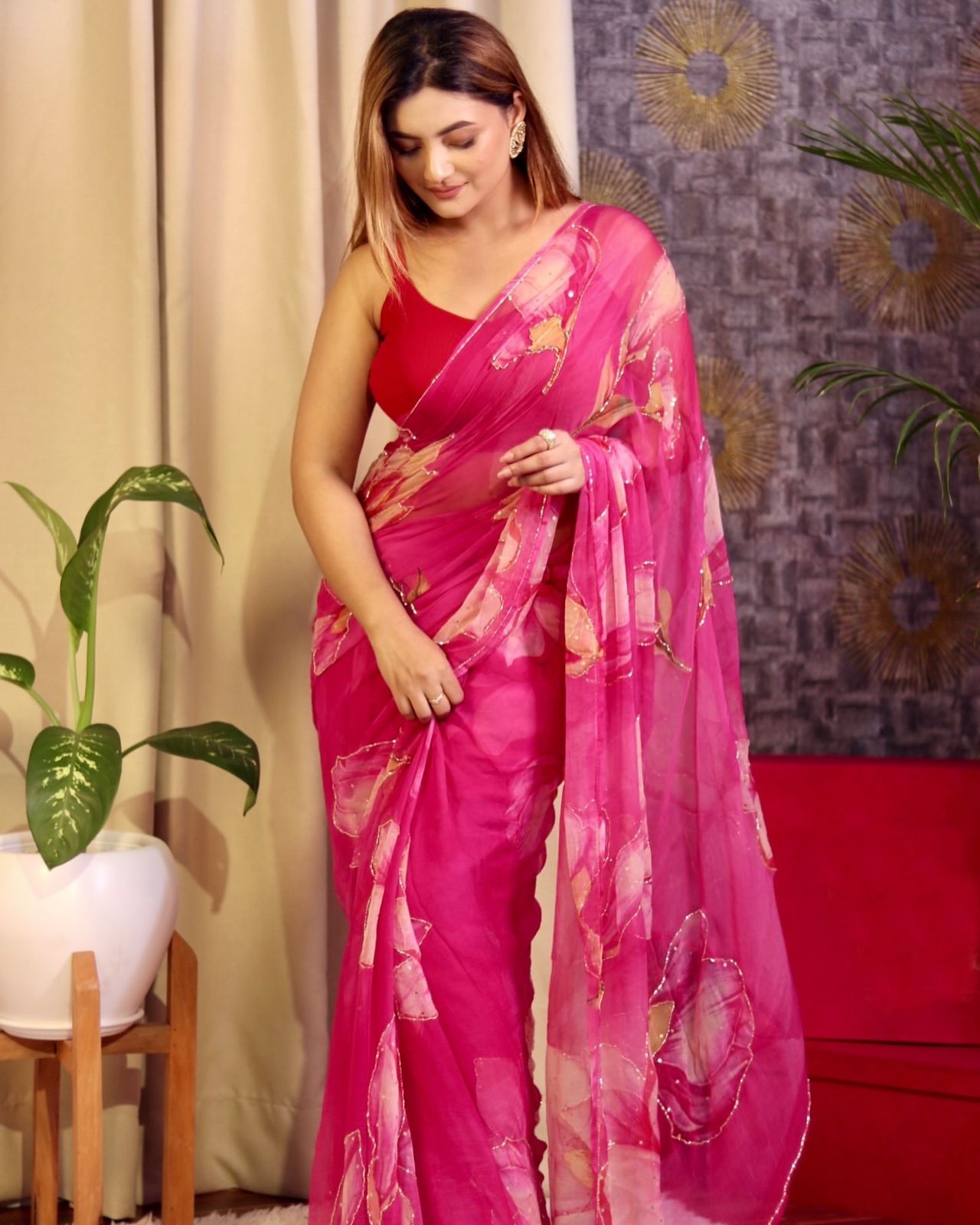 Mystic Tulip Tabby Saree