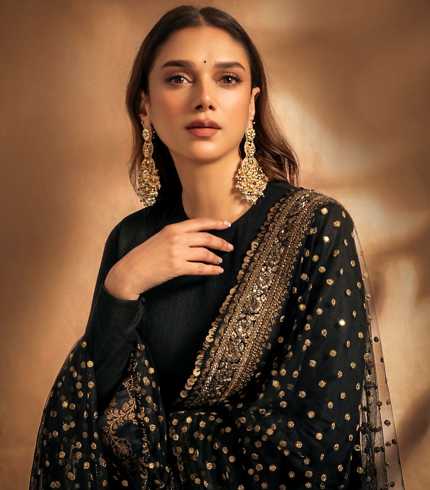 Aditi Rao Hydari Gown With Dupatta