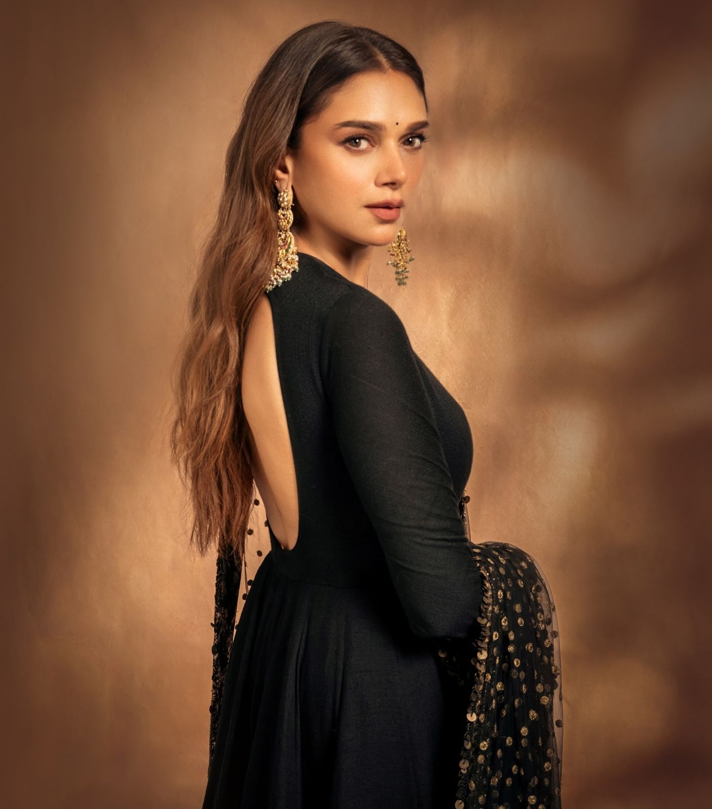 Aditi Rao Hydari Gown With Dupatta