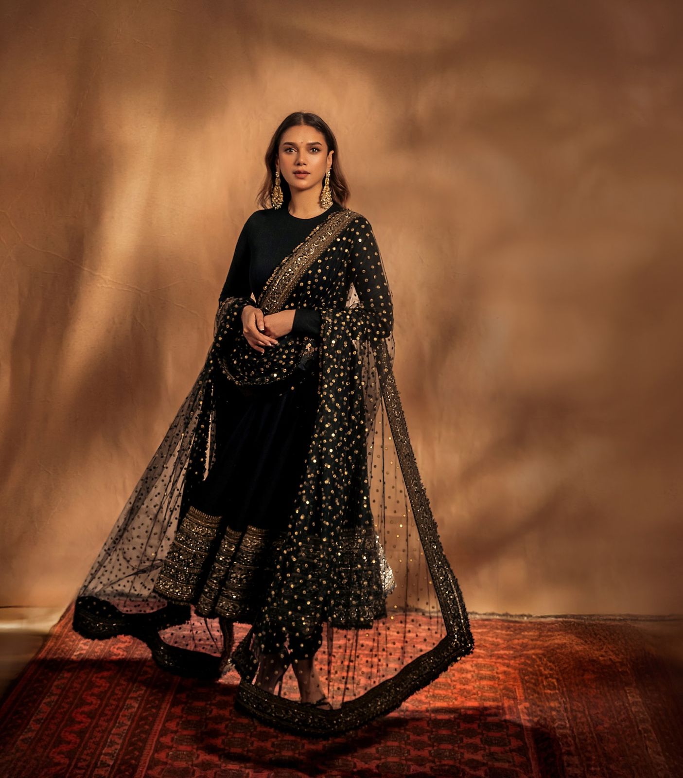 Aditi Rao Hydari Gown With Dupatta