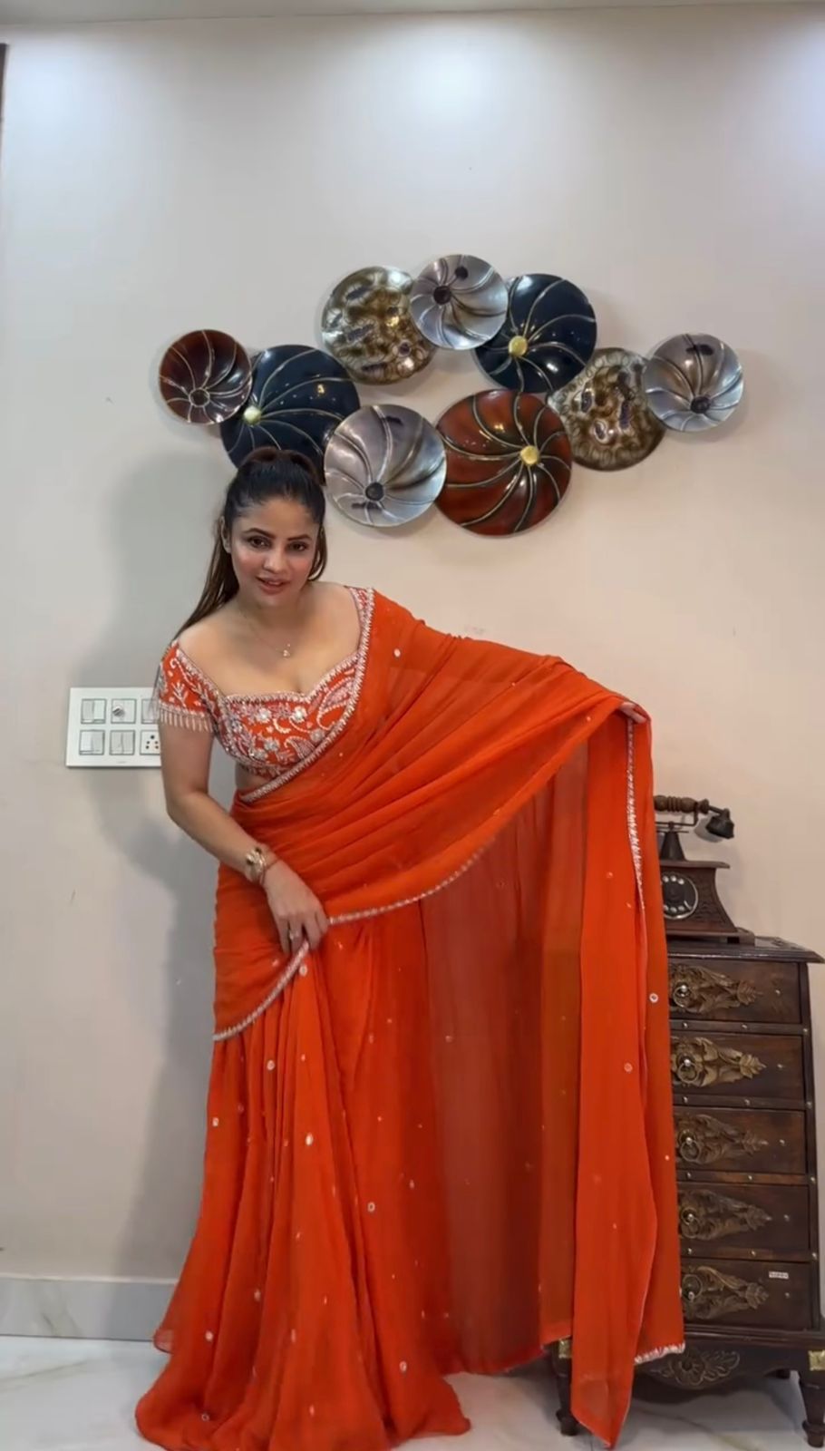 Nura Sequence Lehenga Saree