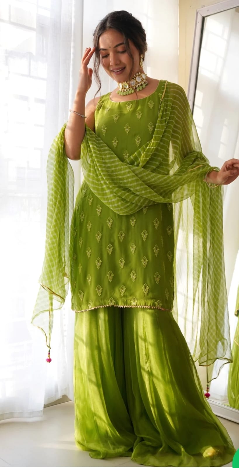 Odika Georgette Sharara Set