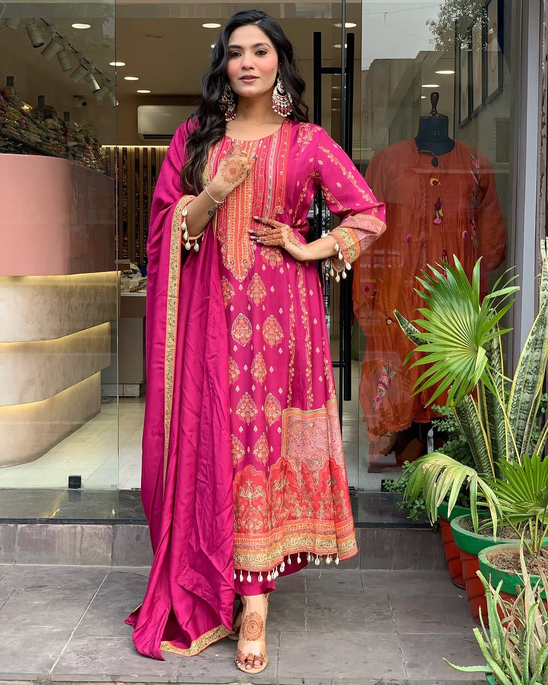 Reshmi Pink Pakistani Salwar Suit