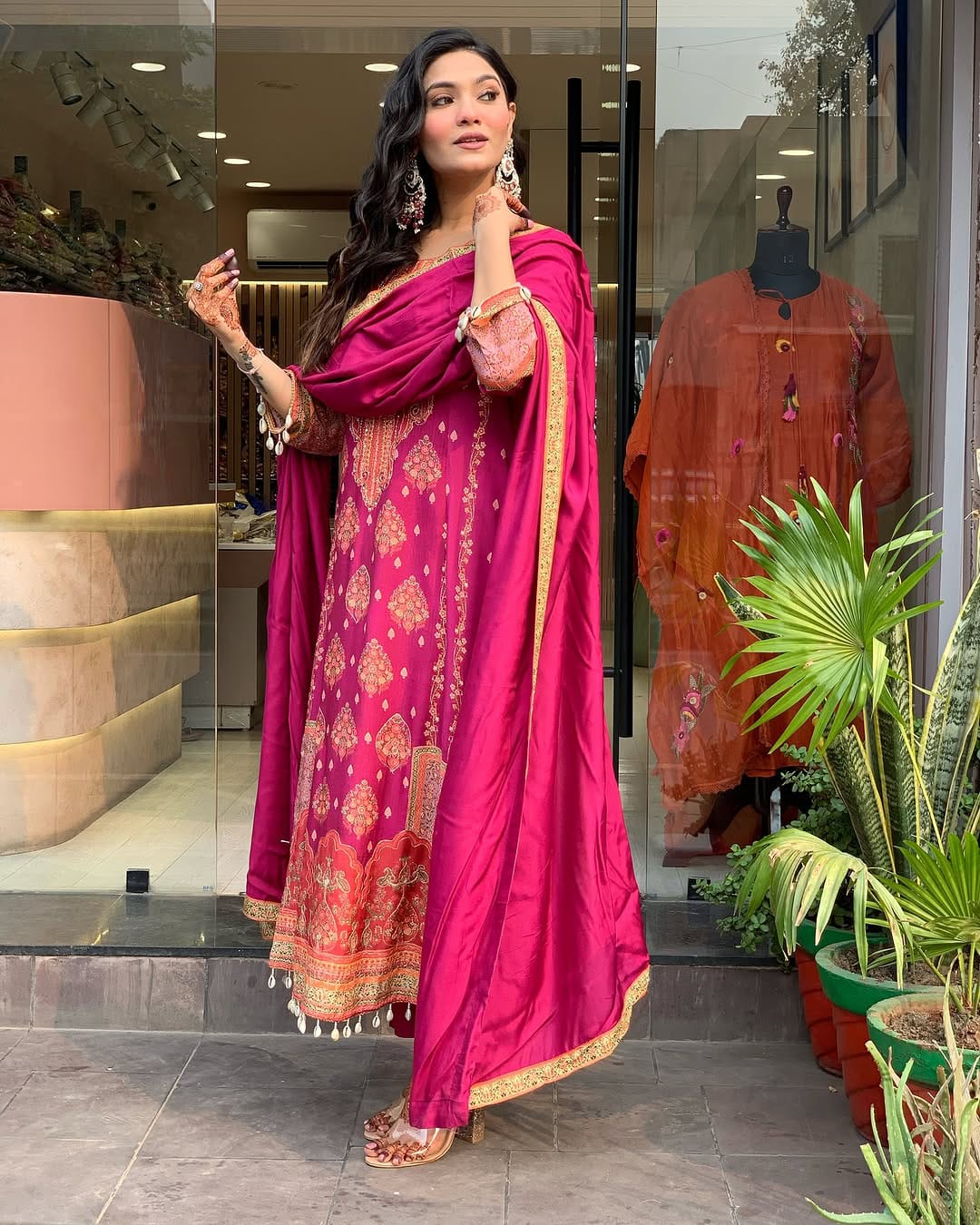 Reshmi Pink Pakistani Salwar Suit