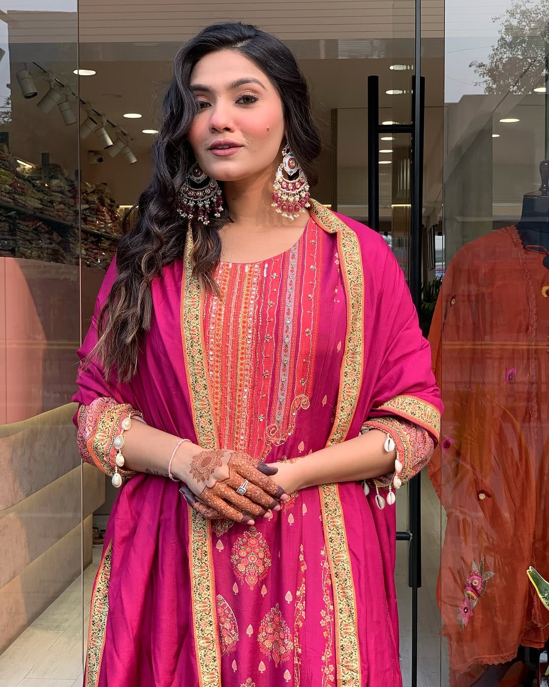 Reshmi Pink Pakistani Salwar Suit