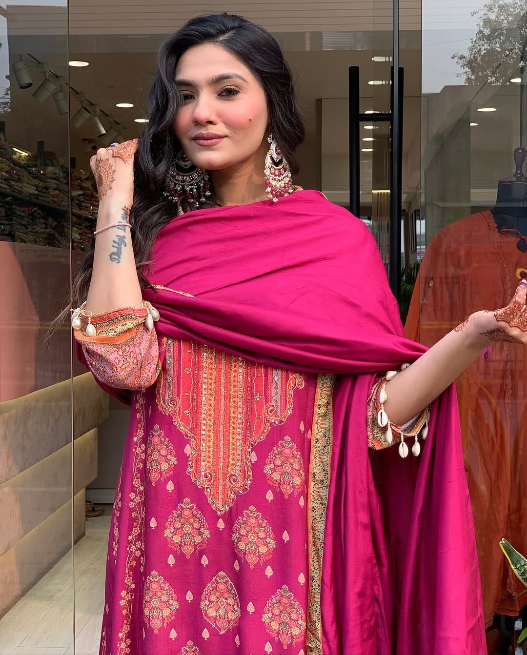 Reshmi Pink Pakistani Salwar Suit