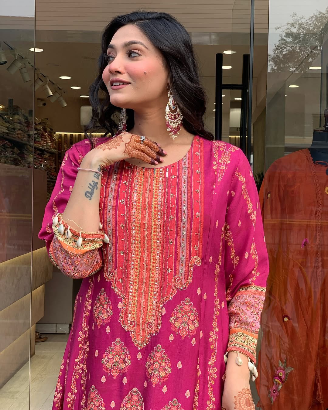 Reshmi Pink Pakistani Salwar Suit