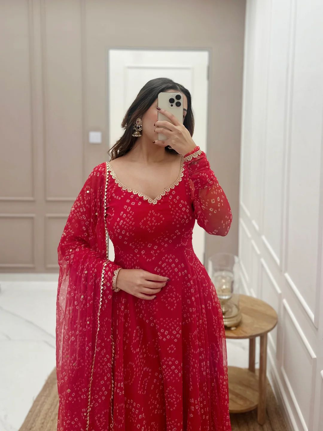 Bandhani Banno Anarkali Set