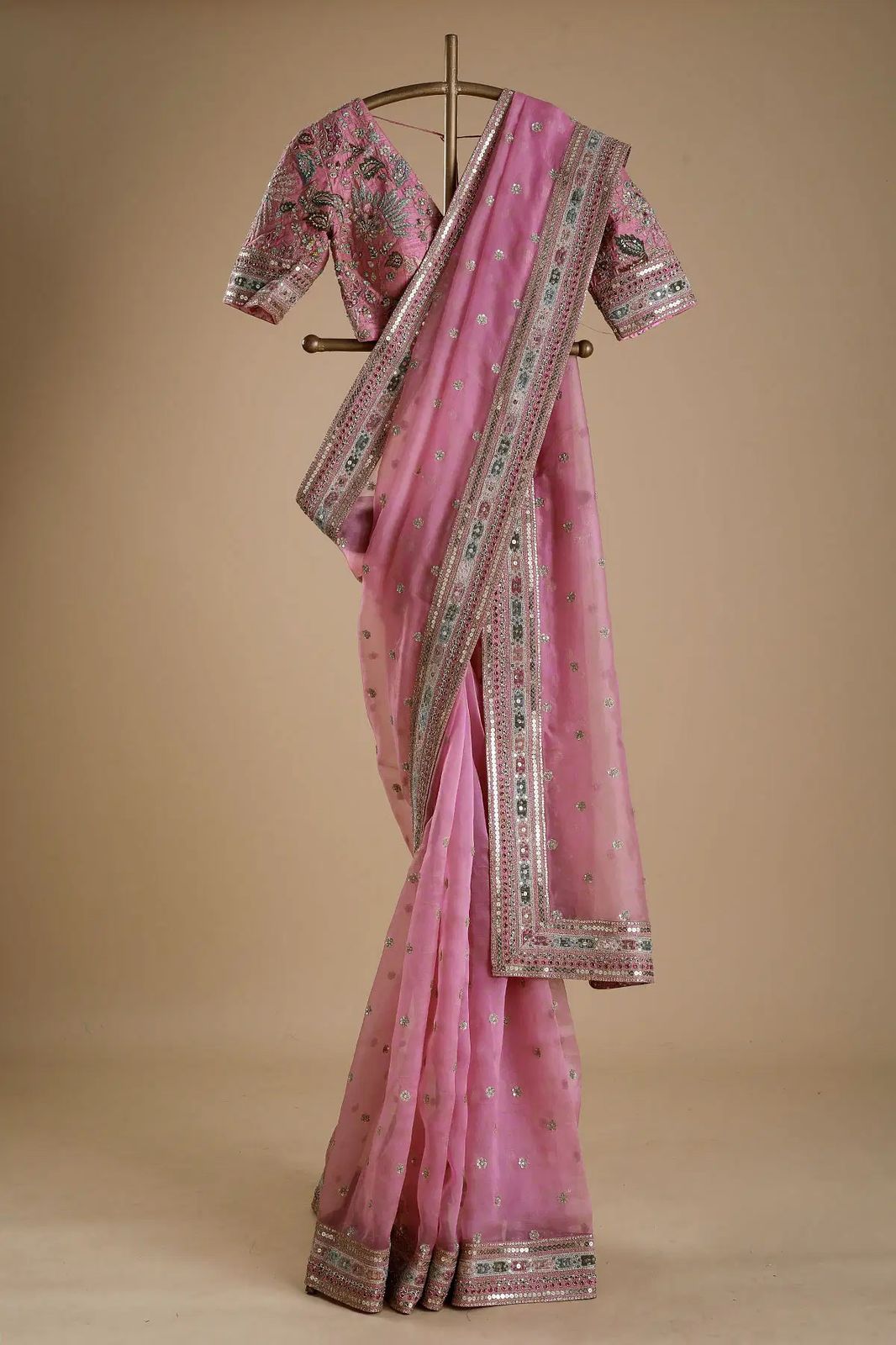 Pink Banglori Bloom Saree
