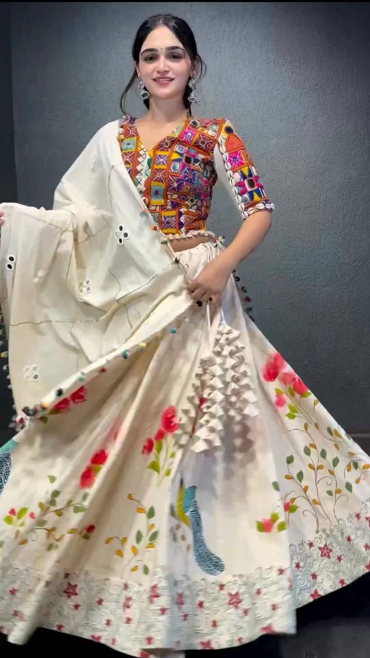 Trishakti Threads Navratri Lehenga Choli
