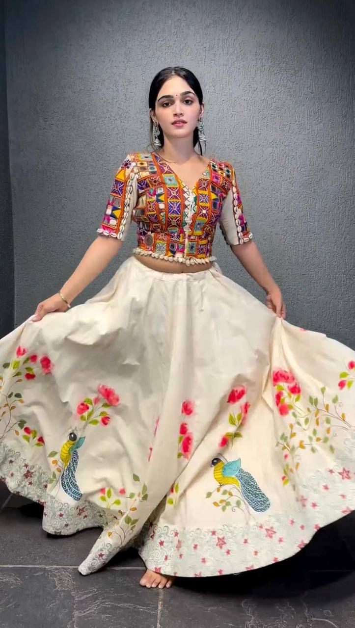 Trishakti Threads Navratri Lehenga Choli