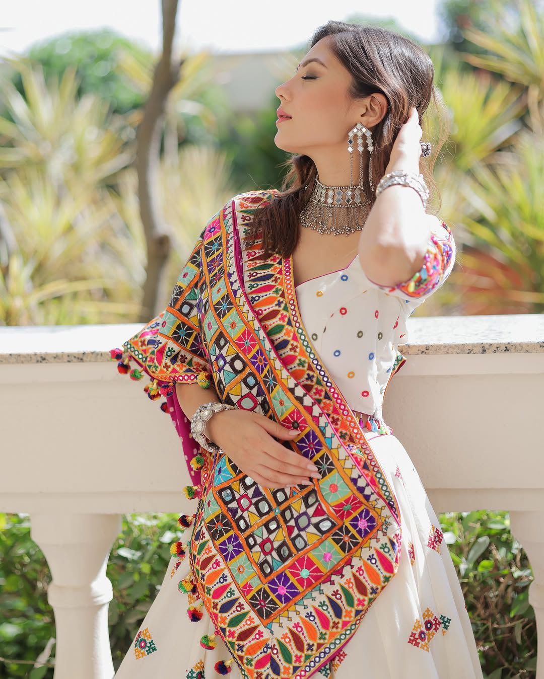 Gulabi Garba Navratri Lehenga Choli