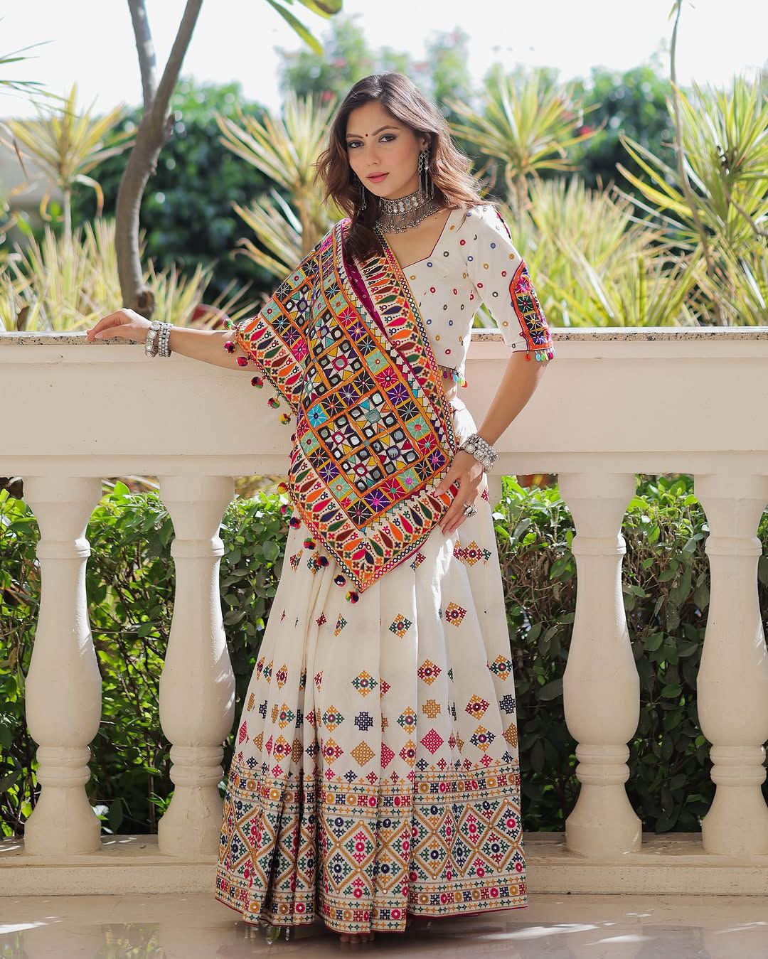 Gulabi Garba Navratri Lehenga Choli
