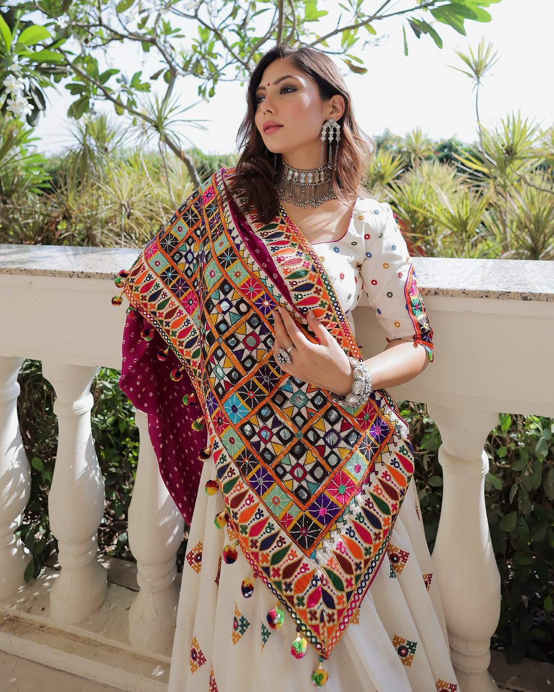 Gulabi Garba Navratri Lehenga Choli