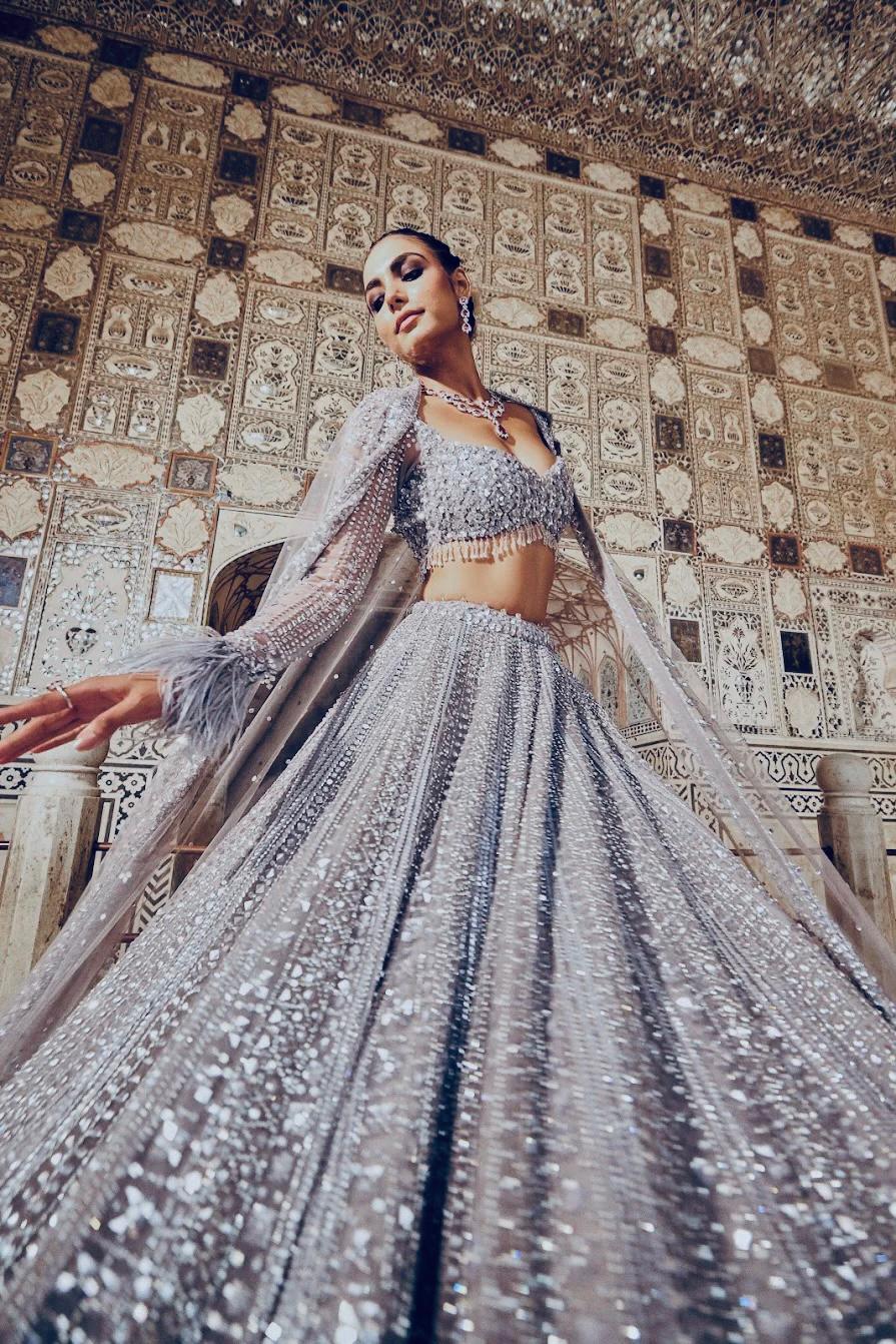 Ashen Allure Lehenga Choli
