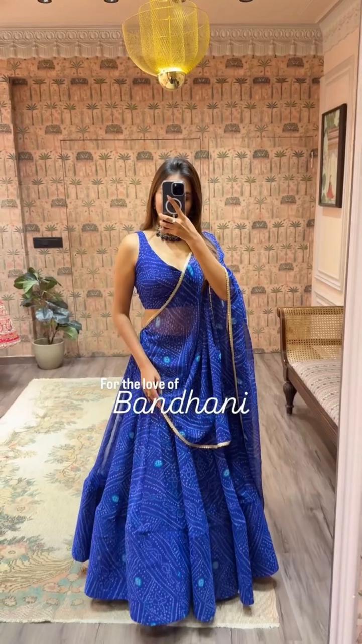 Dholida Chakra Choli Navratri Lehenga Choli