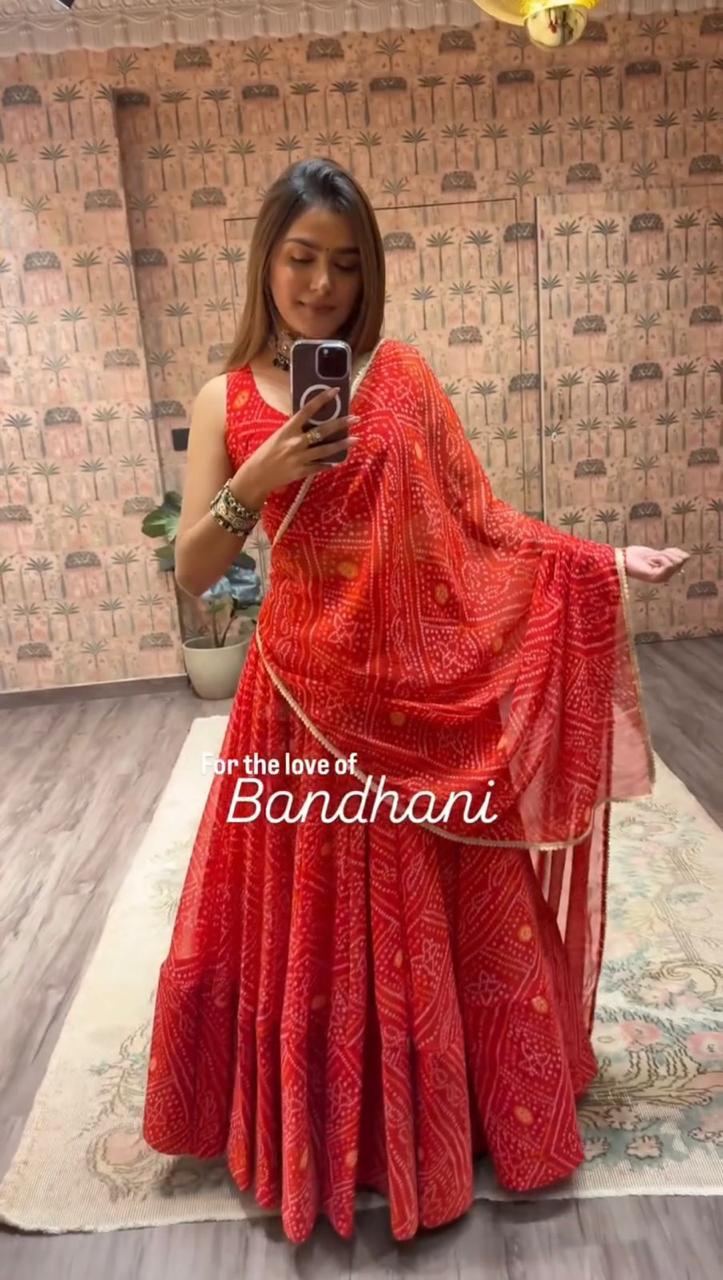 Dholida Chakra Choli Navratri Lehenga Choli