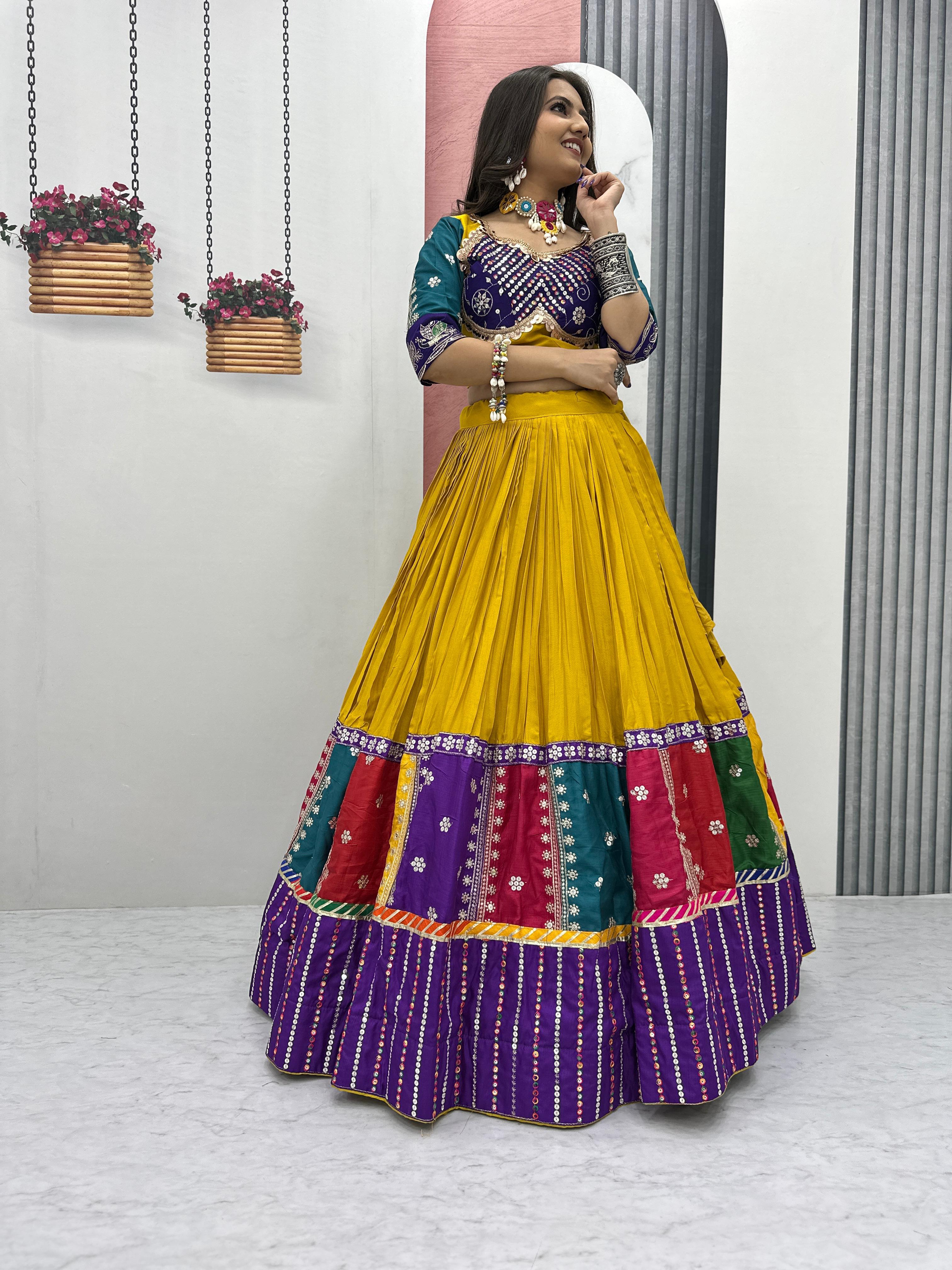 Tribhanga Threads Navratri Lehenga Choli