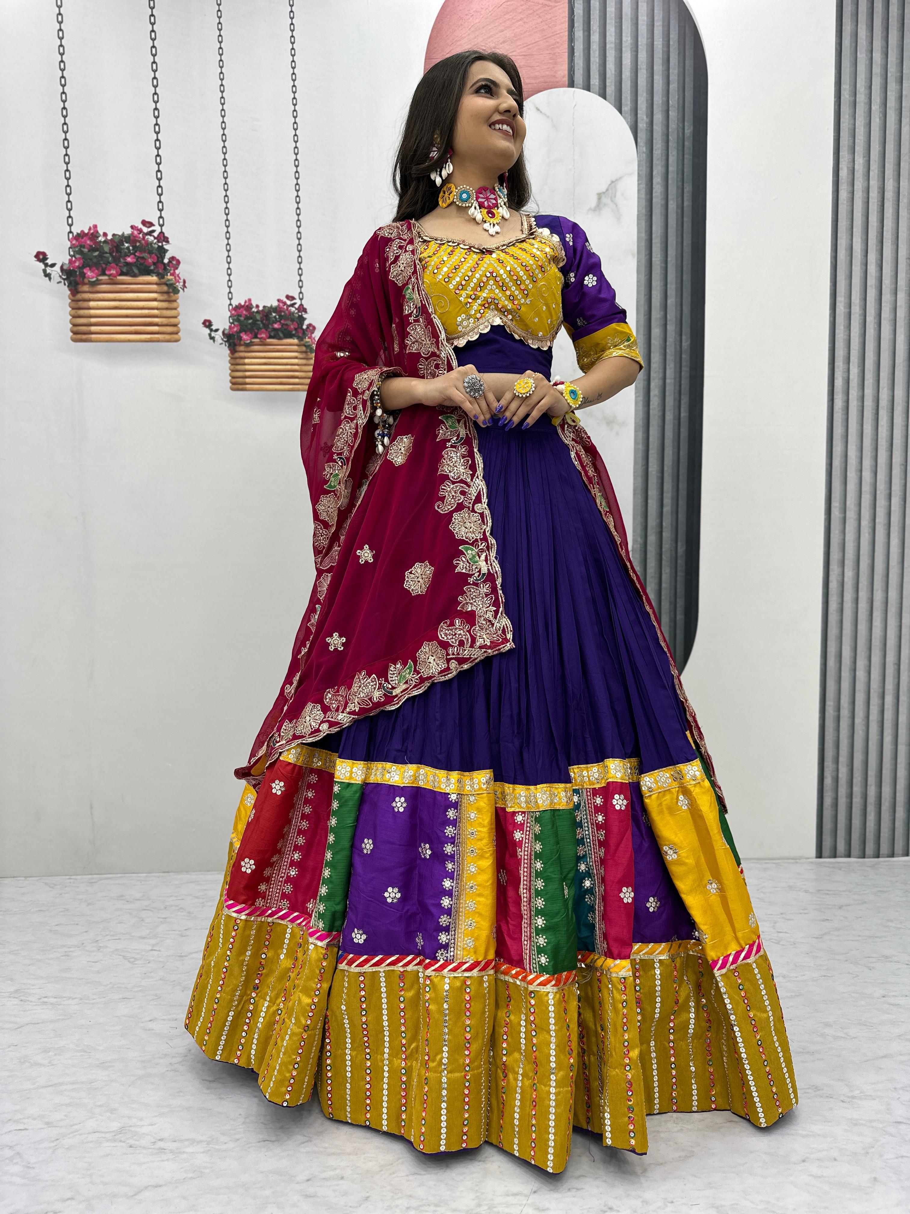 Tribhanga Threads Navratri Lehenga Choli