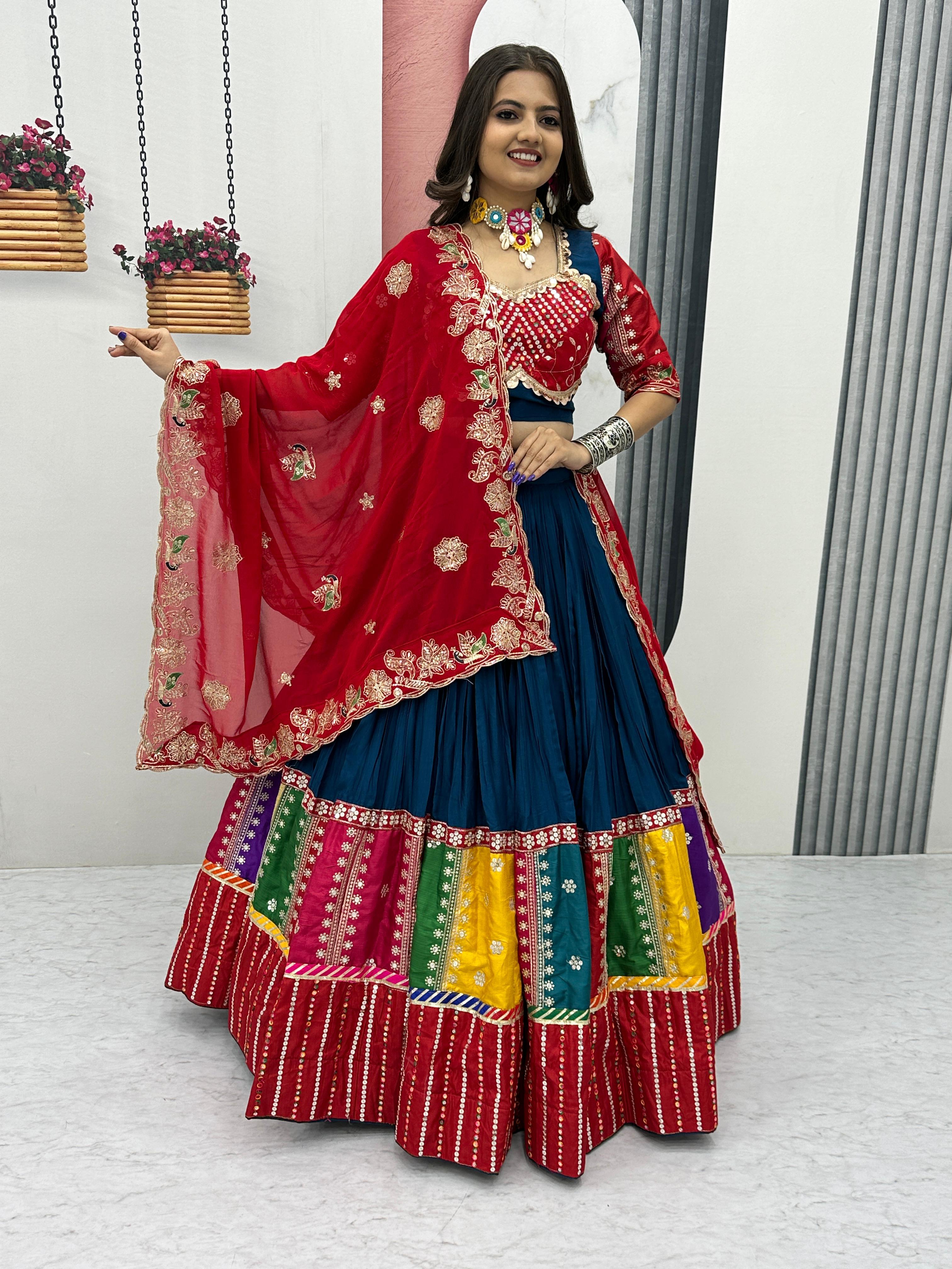 Tribhanga Threads Navratri Lehenga Choli